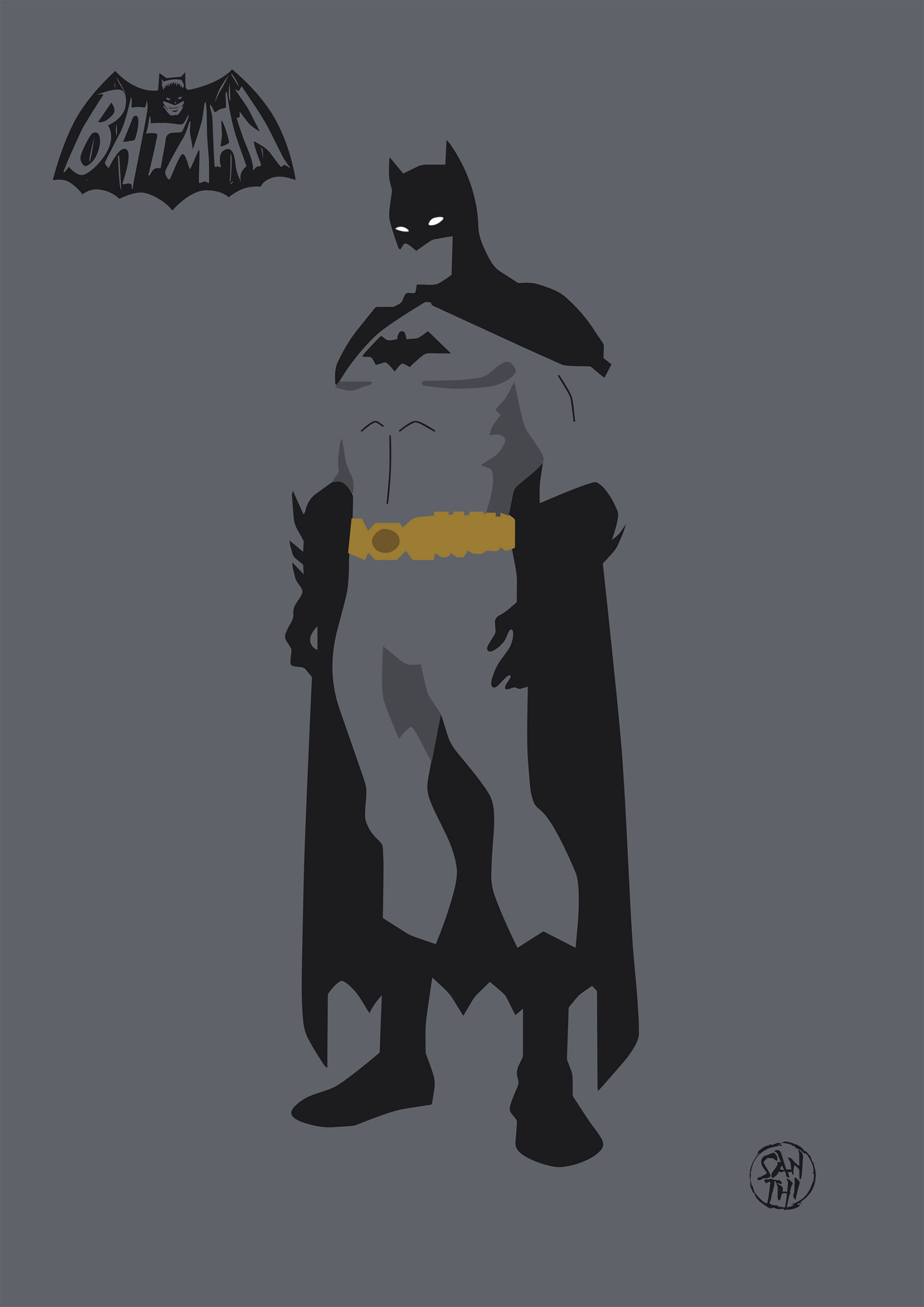 Autocollant Bébé à Bord Baby Batman - Vinyle Brillant Découpé 20x15cm - Choix De Couleur Personnalisable