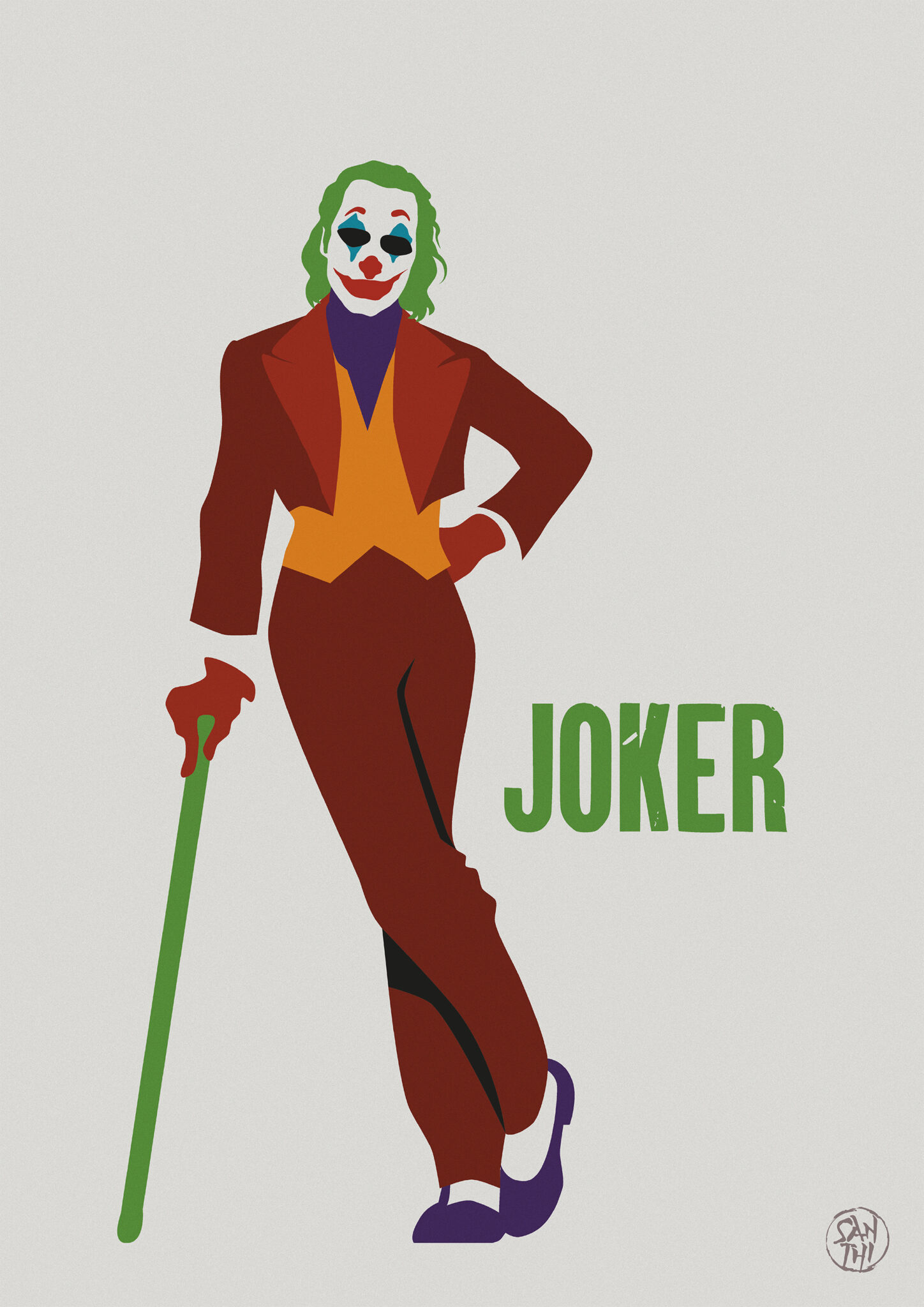 SuperHéros Joker Love Paper